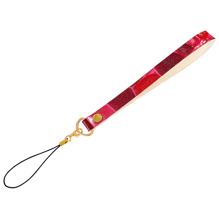 【Leo&Aoi公式ショップ】 牛革 2nd ステンドグラス ストラップ マルチストラップ 本革 携帯ストラップ レザー 携帯 スマホ キーホルダー パスケース 定期入れ リストストラップ 革 手帳型 スマホケース 落下防止 レディース 【安心の返品保証付き】