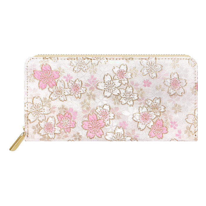 【Leo&Aoi公式ショップ】 西陣織 明 長財布 ラウンドファスナー カード収納 財布 金襴 サイフ さいふ ウォレット ラウンド長財布 ラウンド財布 長サイフ 和風 和柄 和 豪華 織物 レディース ハンドメイド【安心の返品保証付き】