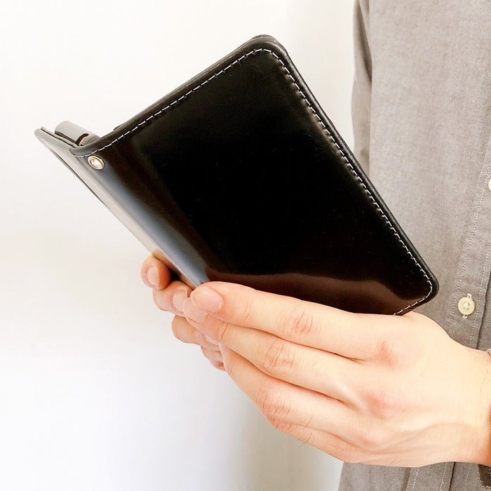 【Leo&Aoi公式ショップ】 らくらくスマートフォン F-52B ケース カバー 手帳型ケース 本革 コードバン 手帳型 スマホケース らくらくフォン らくらくホン f52b docomo 【安心の返品保証付き】