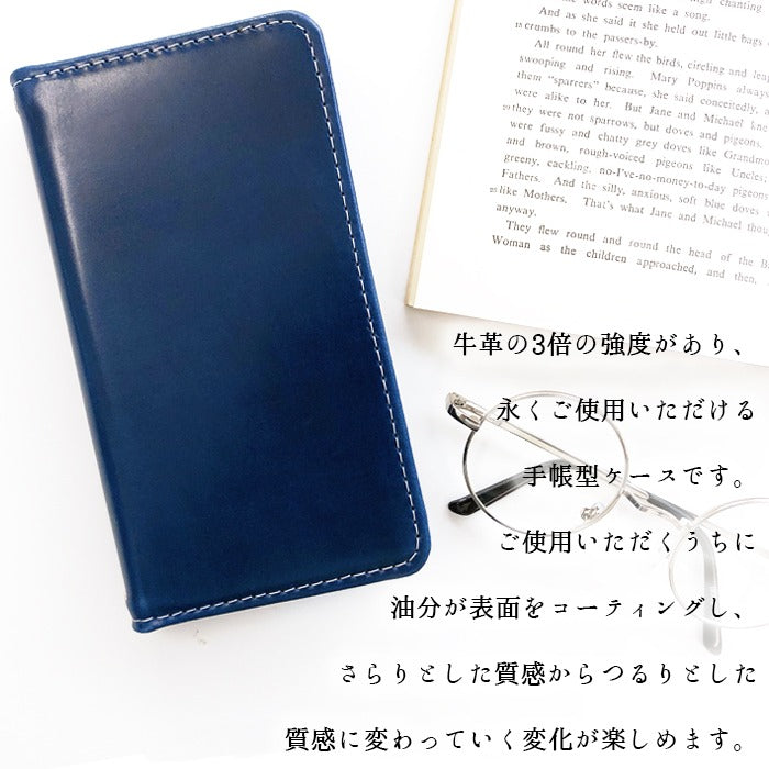【Leo&Aoi公式ショップ】 iPhone 15 Plus ケース カバー iPhone15plus 手帳型 本革 コードバン 手帳型ケース アイフォン 15 プラス スマホケース 【安心の返品保証付き】