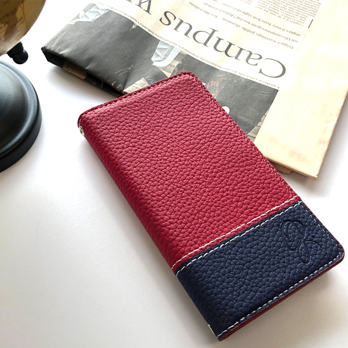 【Leo&Aoi公式ショップ】 iPhone 15 Plus ケース カバー iPhone15plus 手帳型 エンボスバイカラー 手帳型ケース アイフォン 15 プラス スマホケース