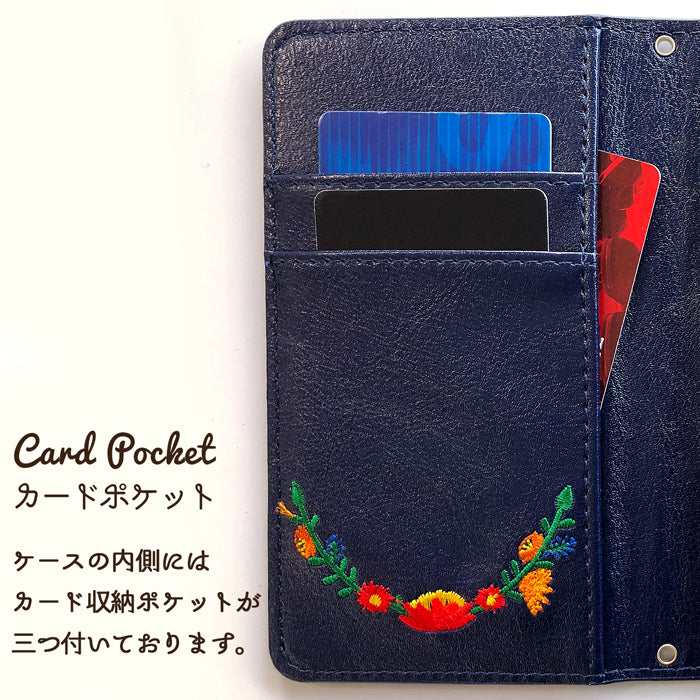 【Leo&Aoi公式ショップ】 Google Pixel 8a ケース カバー pixel8a 手帳型 花刺繍 手帳型ケース グーグル ピクセル8a スマホケース 【安心の返品保証付き】