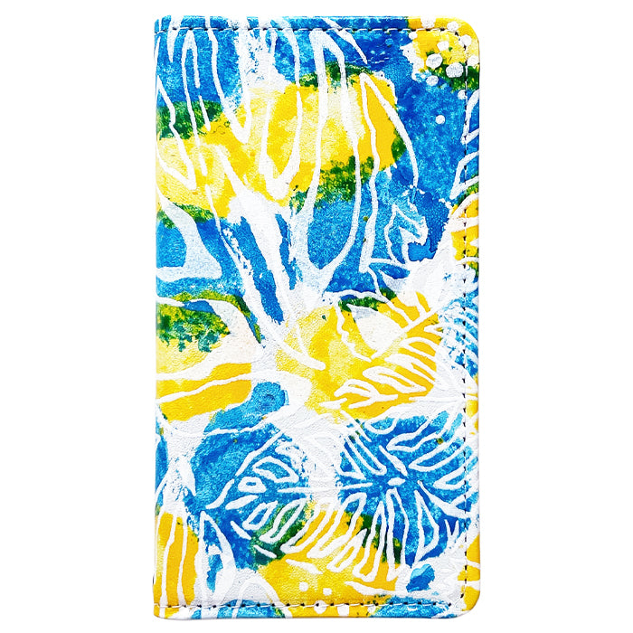【Leo&Aoi公式ショップ】 GALAXY S23 SC-51D SCG19 ケース 手帳型 本革 ハワイアン柄 手帳型ケース sc51d galaxys23 ギャラクシー スマホケース【安心の返品保証付き】