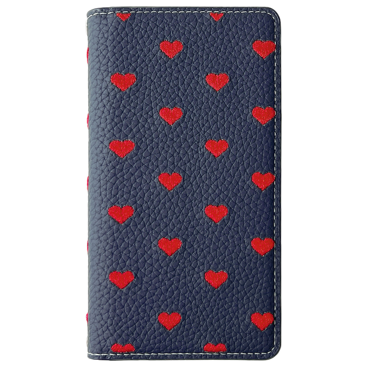【Leo&Aoi公式ショップ】 XPERIA 5 V SO-53D SOG12 ケース XQ-DE44 カバー ハート刺繍 手帳型ケース so53d xqde44 エクスペリア スマホケース 【安心の返品保証付き】