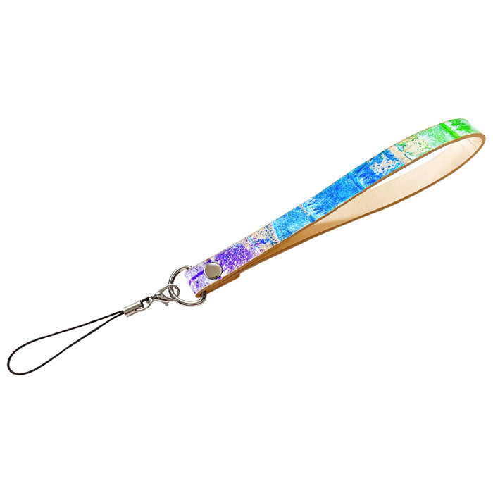 【Leo&Aoi公式ショップ】 牛革 型押しアート ストラップ 本革 紐ストラップ マルチストラップ 携帯ストラップ レザー 携帯 スマホ キーホルダー パスケース 定期入れ リストストラップ 革 手帳型 スマホケース 落下防止 レディース メンズ クロコダイル 【安心の返品保証付き】