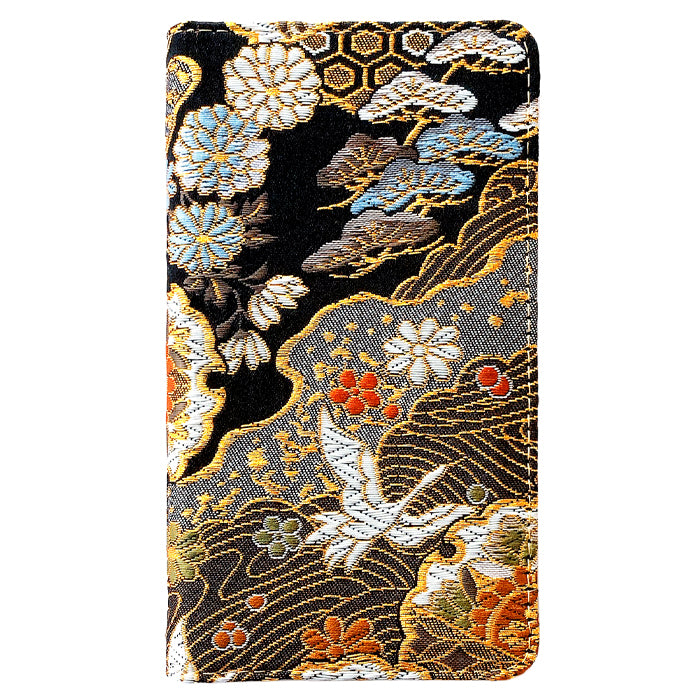 【Leo&Aoi公式ショップ】 SH-02M SHV45 SH-RM12 SH-M12 AQUOS sense 3 lite Android one S7 ケース カバー 手帳型 西陣織 着物 松 手帳型ケース sense3 sense3lite スマホケース 【安心の返品保証付き】