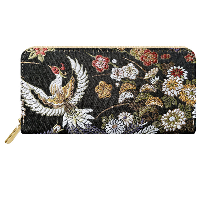 【Leo&Aoi公式ショップ】 長財布 西陣織 京極ラウンド型長財布 財布 カード収納 和柄 和風 織物 伝統 【安心の返品保証付き】