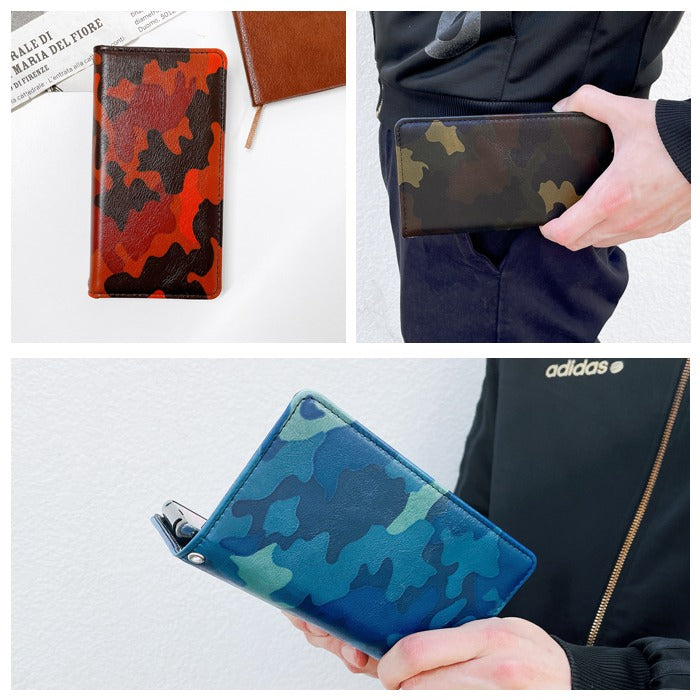 【Leo&Aoi公式ショップ】 Galaxy S26 Ultra SC-53G SCG37 SM-S948Q カバー 手帳型 本革 カモフラージュ 迷彩 手帳型ケース sc53g ギャラクシー スマホケース 【安心の返品保証付き】