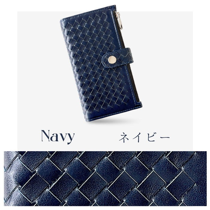 【Leo&Aoi公式ショップ】 おしゃれ 編み込み スマホケース 手帳型ケース 100機種以上対応