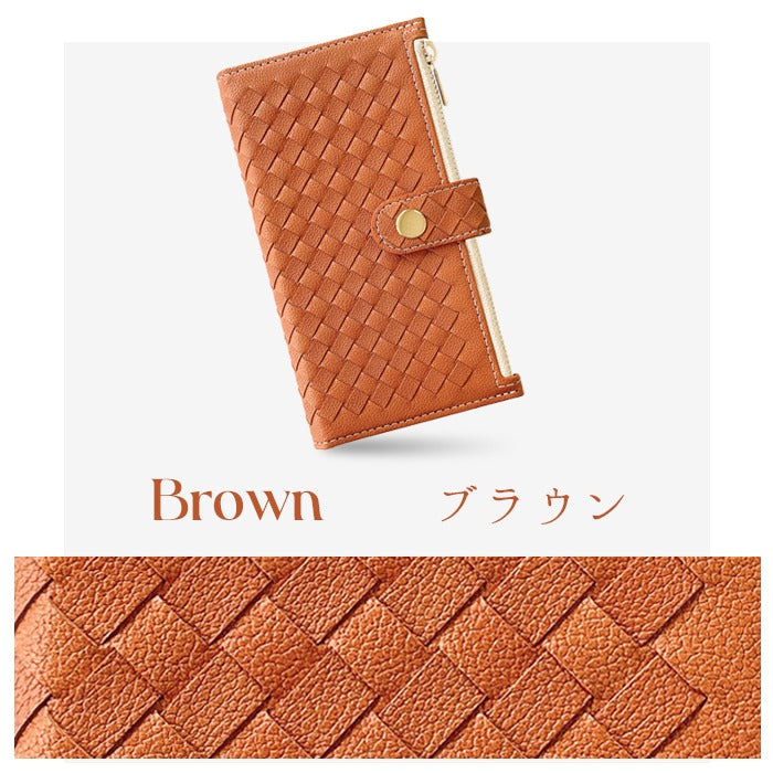 【Leo&Aoi公式ショップ】 おしゃれ 編み込み スマホケース 手帳型ケース 100機種以上対応