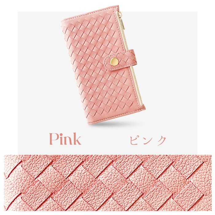 【Leo&Aoi公式ショップ】 おしゃれ 編み込み スマホケース 手帳型ケース 100機種以上対応