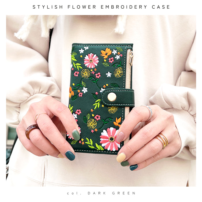 【Leo&Aoi公式ショップ】 iPhone16e ケース iPhone 16e カバー 手帳型 おしゃれ 花刺繍 手帳型ケース アイフォン16e スマホケース