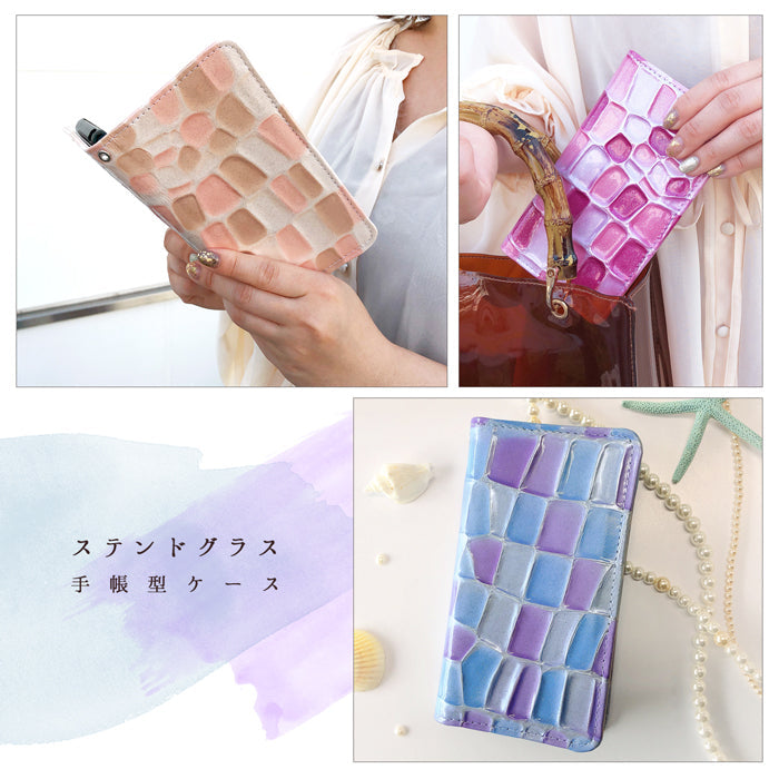 【Leo&Aoi公式ショップ】 Galaxy S26 Ultra SC-53G SCG37 SM-S948Q カバー 手帳型 本革 ステンドグラス エナメル 手帳型ケース sc53g ギャラクシー スマホケース【安心の返品保証付き】