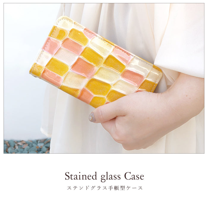 【Leo&Aoi公式ショップ】 Galaxy S26 Ultra SC-53G SCG37 SM-S948Q カバー 手帳型 本革 ステンドグラス エナメル 手帳型ケース sc53g ギャラクシー スマホケース【安心の返品保証付き】