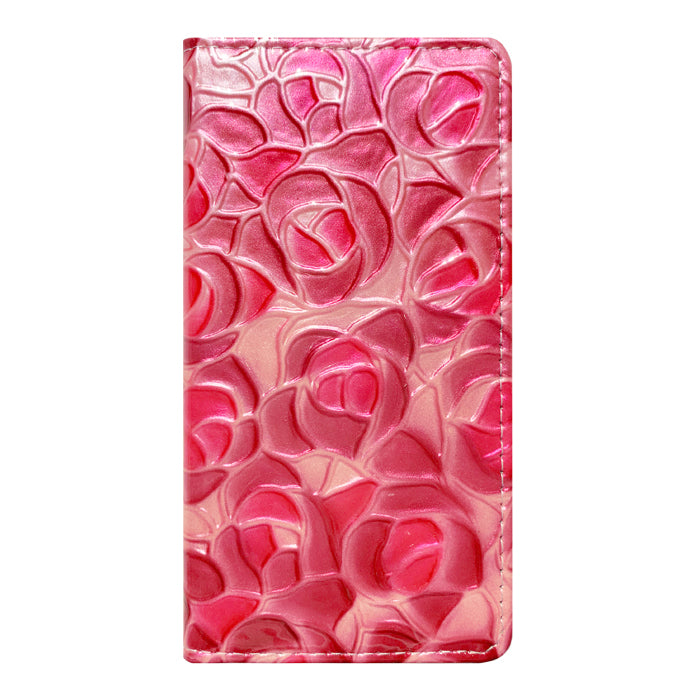 【Leo&Aoi公式ショップ】 GALAXY A54 5G SC-53D SCG21 ケース 本革 ステンドグラス ローズ 手帳型ケース sc53d ギャラクシー galaxya54 スマホケース 【安心の返品保証付き】