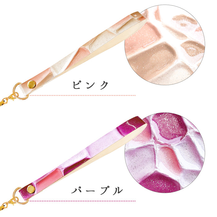 【Leo&Aoi公式ショップ】 牛革 ステンドグラス ストラップ 本革 マルチストラップ 携帯ストラップ レザー 携帯 スマホ キーホルダー パスケース 定期入れ リストストラップ 革 手帳型 スマホケース 落下防止 レディース 【安心の返品保証付き】