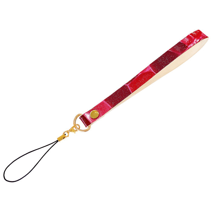 【Leo&Aoi公式ショップ】 牛革 2nd ステンドグラス ストラップ マルチストラップ 本革 携帯ストラップ レザー 携帯 スマホ キーホルダー パスケース 定期入れ リストストラップ 革 手帳型 スマホケース 落下防止 レディース 【安心の返品保証付き】