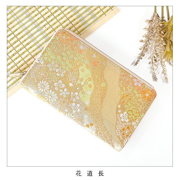 【Leo&Aoi公式ショップ】西陣織 明 マルチケース 長財布 通帳ケース パスポートケース 母子手帳ケース 大容量 スリム設計 ファスナー付き メンズ レディース おしゃれ ハンドメイド 和柄 和風 和 【安心の返品保証付き】