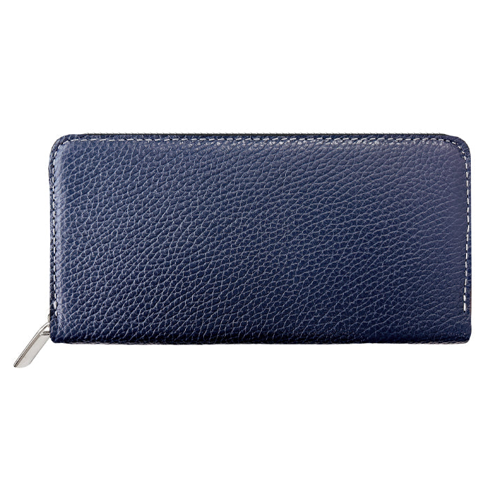【Leo&Aoi公式ショップ】 ベーシックダンディ 型押し 長財布 本革 メンズ 財布 ラウンドファスナー サイフ さいふ ウォレット 革 レザー カード収納 革財布 ラウンド長財布 ラウンド財布 長サイフ 本革長財布 レディース ハンドメイド 牛革 【安心の返品保証付き】