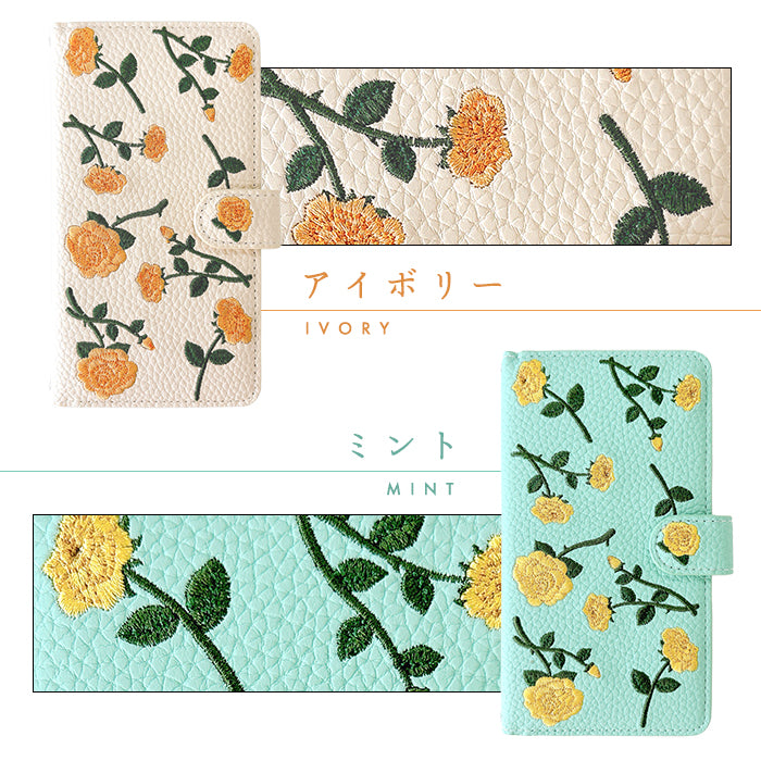 【Leo&Aoi公式ショップ】 Google Pixel 8a ケース カバー pixel8a 手帳型 バラ刺繍 手帳型ケース グーグル ピクセル8a スマホケース 【安心の返品保証付き】