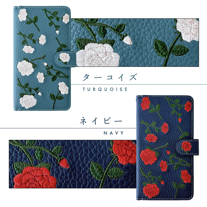 【Leo&Aoi公式ショップ】 Google Pixel 8a ケース カバー pixel8a 手帳型 バラ刺繍 手帳型ケース グーグル ピクセル8a スマホケース 【安心の返品保証付き】