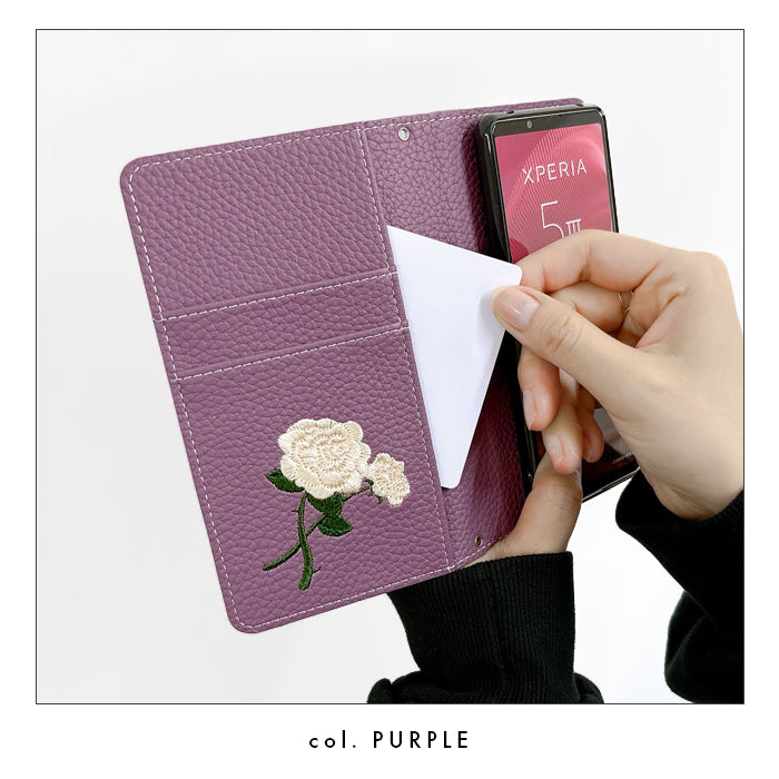 【Leo&Aoi公式ショップ】 Google Pixel 8a ケース カバー pixel8a 手帳型 バラ刺繍 手帳型ケース グーグル ピクセル8a スマホケース 【安心の返品保証付き】