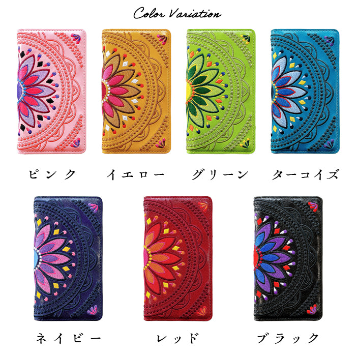 【Leo&Aoi公式ショップ】 Google pixel 9 pro ケース pixel9 カバー pixel9pro 手帳型 エスニック 刺繍 手帳型ケース グーグル ピクセル9 プロ スマホケース【安心の返品保証付き】