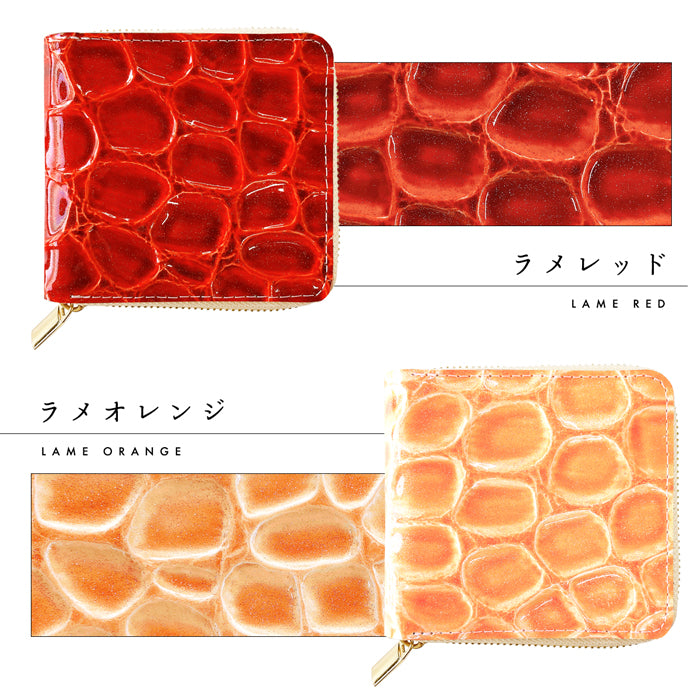【Leo&Aoi公式ショップ】 ラウンドファスナー グランコッコ ラウンド型 二つ折り財布 本革 財布 小銭入れ レディース 薄型 コインケース付き  【安心の返品保証付き】