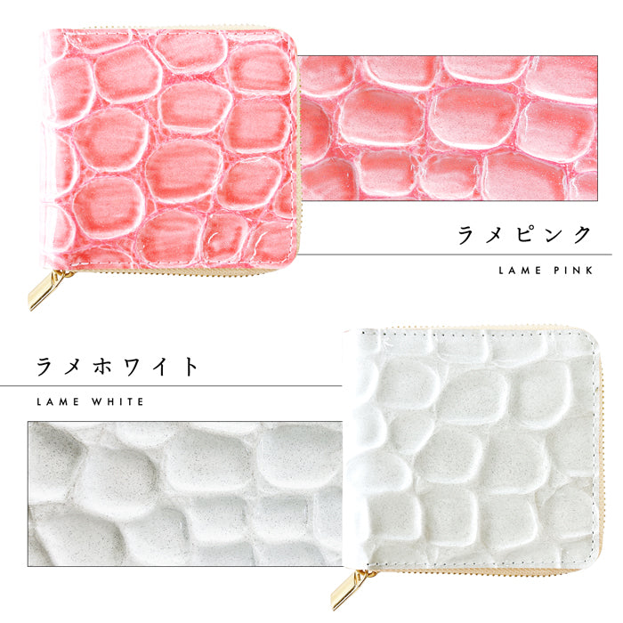 【Leo&Aoi公式ショップ】 ラウンドファスナー グランコッコ ラウンド型 二つ折り財布 本革 財布 小銭入れ レディース 薄型 コインケース付き  【安心の返品保証付き】