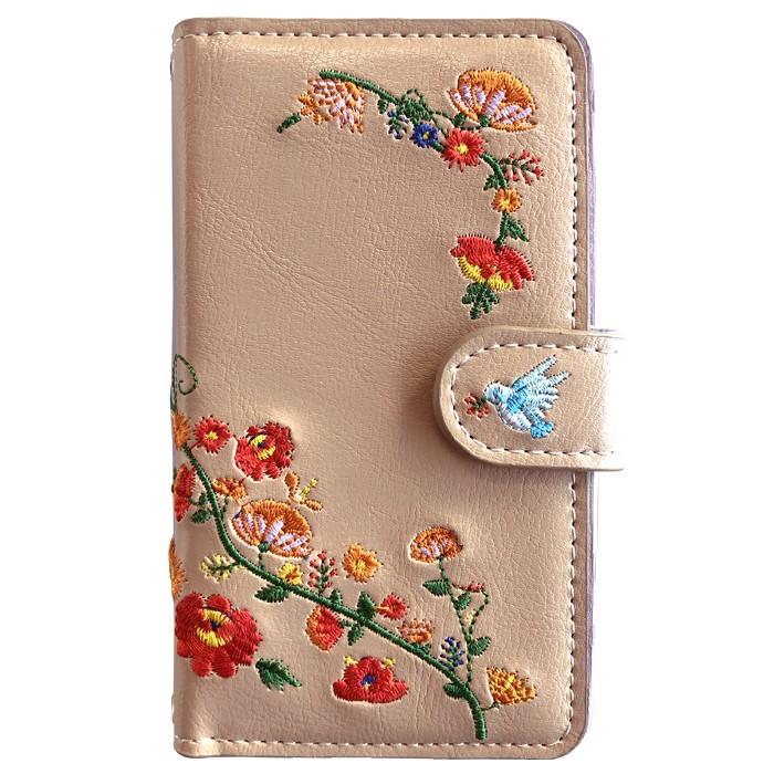 【Leo&Aoi公式ショップ】 XPERIA 10 V SO-52D ケース SOG11 カバー A302SO XQ-DC44 手帳型 花刺繍 手帳型ケース so52d エクスペリア スマホケース 【安心の返品保証付き】