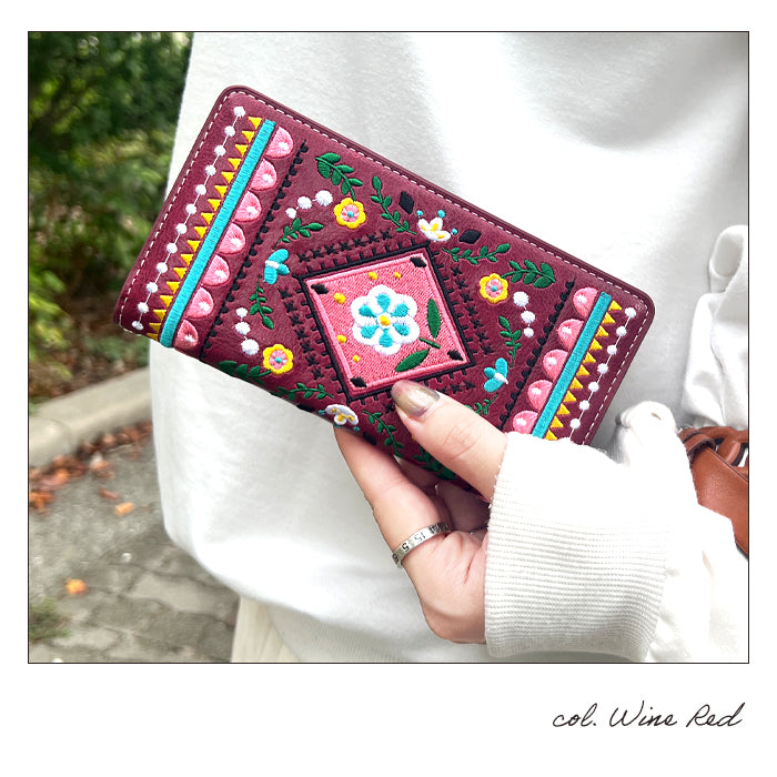 【Leo&Aoi公式ショップ】 iPhone13 ケース iPhone 13 カバー 手帳型 北欧 刺繍 手帳型ケース アイフォン13 スマホケース