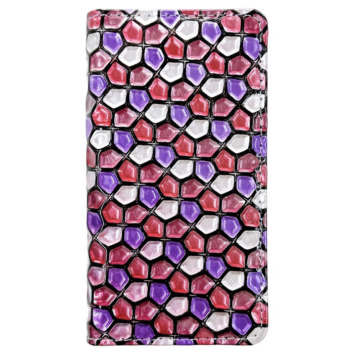 【Leo&Aoi公式ショップ】 iPhone 16 plus iPhone16plus ケース カバー 手帳型 本革 ハニカム ステンドグラス 手帳型ケース アイフォン16プラス スマホケース 【安心の返品保証付き】