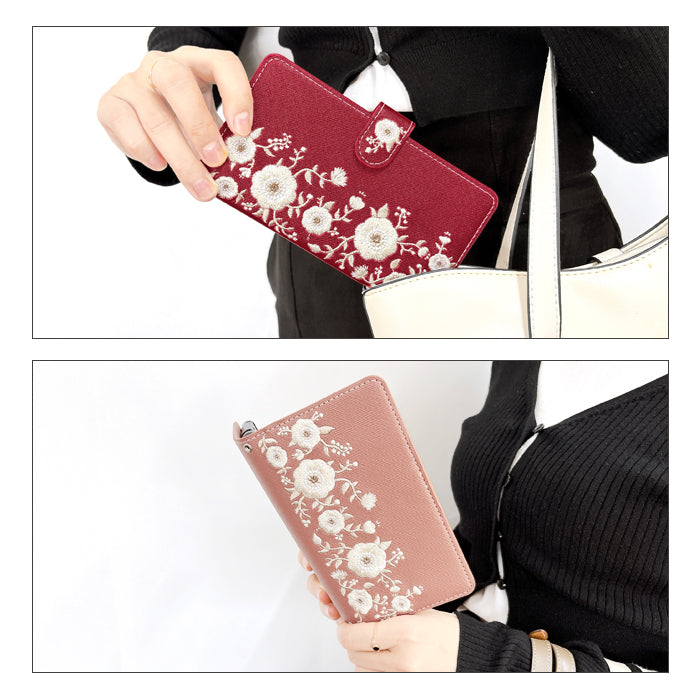 【Leo&Aoi公式ショップ】 AQUOS sense9 SH-53E SHG14 A405SH SH-M29 ケース カバー 手帳型 インド刺繍 手帳型ケース sh53e shm29 スマホケース 【安心の返品保証付き】