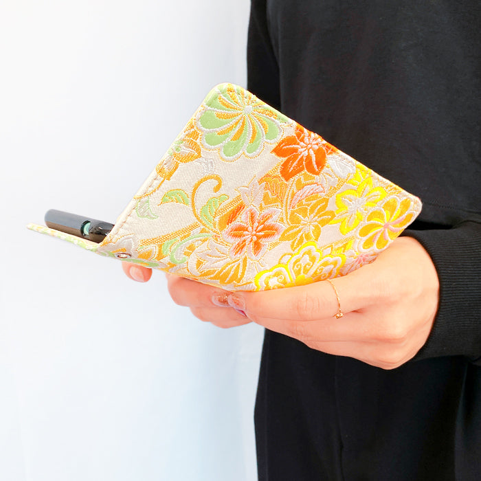 【Leo&Aoi公式ショップ】 iPhone 14 Pro Max ケース カバー iPhone14promax 手帳型 西陣織 着物 竹 手帳型ケース アイフォン 14 プロ マックス スマホケース 【安心の返品保証付き】
