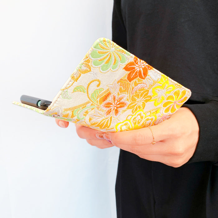 【Leo&Aoi公式ショップ】 iPhone 17 pro max iphone17promax ケース カバー 手帳型 西陣織 着物 竹 手帳型ケース アイフォン17プロマックス スマホケース 【安心の返品保証付き】