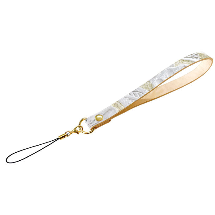 【Leo&Aoi公式ショップ】 牛革 ラメフラワー 型押し ストラップ 本革 紐ストラップ マルチストラップ 携帯ストラップ レザー 携帯 スマホ キーホルダー パスケース 定期入れ リストストラップ 革 手帳型 スマホケース 落下防止 レディース 花 花柄 【安心の返品保証付き】