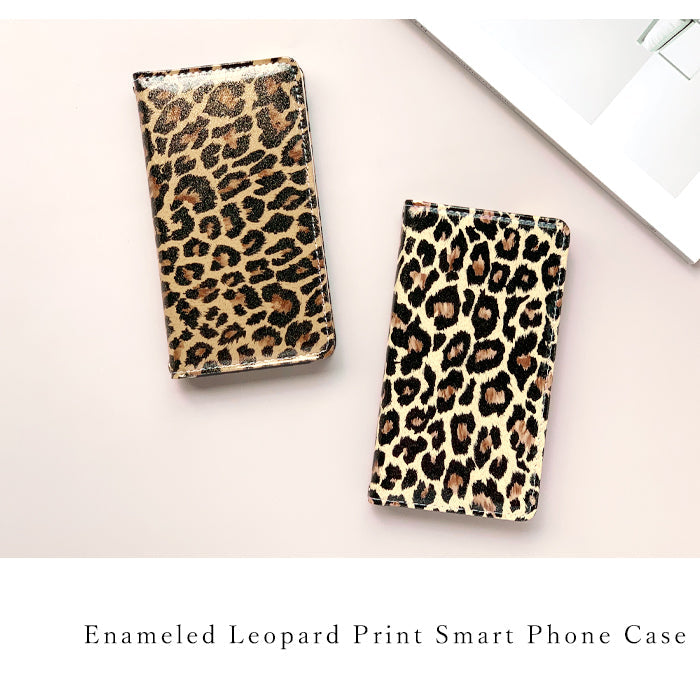 【Leo&Aoi公式ショップ】 iPhone 17 pro max iphone17promax ケース カバー 手帳型 本革 ヒョウ柄 エナメル 手帳型ケース アイフォン17プロマックス スマホケース【安心の返品保証付き】