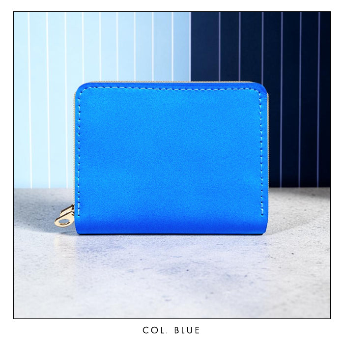 【Leo&Aoi公式ショップ】 本革 はげにくい ネオンカラー 蛇腹 ダブルファスナー 財布 メンズ レディース カード収納 小さい財布 蛍光色 蛍光カラー 【安心の返品保証付き】