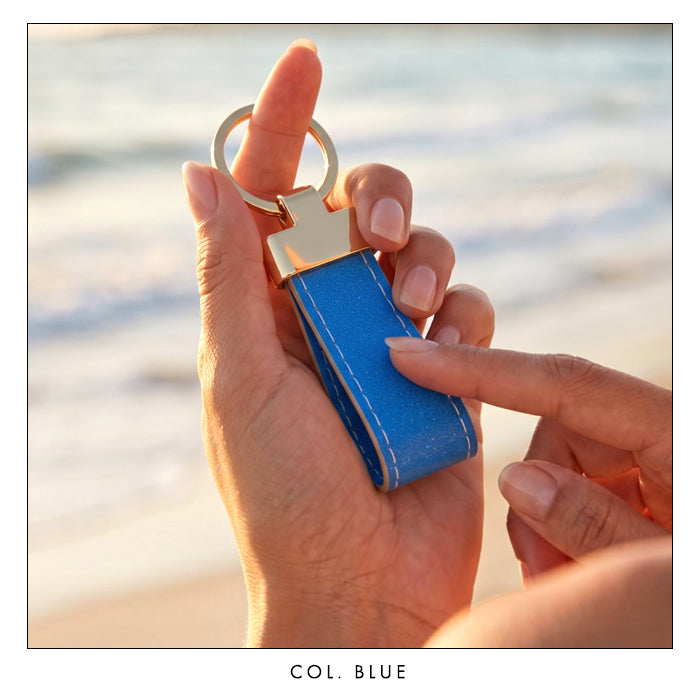 【Leo&Aoi公式ショップ】はげにくい ネオンカラー スマートキーリング 本革 スナップボタン キーホルダー バッグチャーム 蛍光カラー 【安心の返品保証付き】