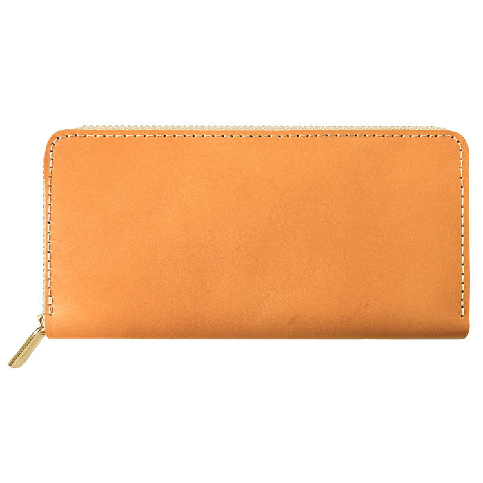 【Leo&Aoi公式ショップ】 栃木レザー 蛇腹式 カードポケット付き 長財布 財布 やさしいおかん 本革 サイフ さいふ ウォレット 革 レザー 牛革 革財布 牛ヌメ ラウンド長財布 ラウンド財布 長サイフ 本革長財布 カード収納 ラウンドファスナー メンズ レディース ハンドメイド 【安心の返品保証付き】