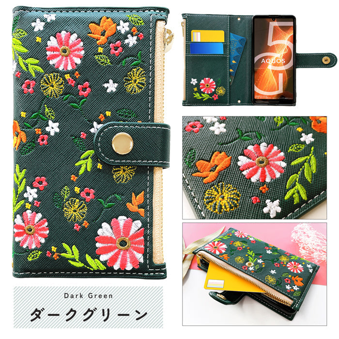 【Leo&Aoi公式ショップ】 Google Pixel 9a ケース カバー pixel9a 手帳型 おしゃれ 花刺繍 手帳型ケース グーグル ピクセル9a スマホケース