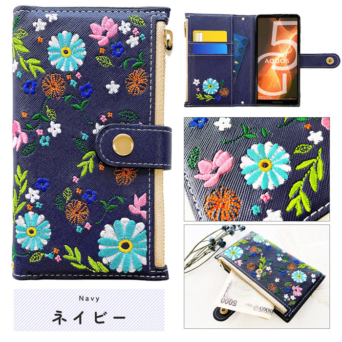【Leo&Aoi公式ショップ】 Google Pixel 9a ケース カバー pixel9a 手帳型 おしゃれ 花刺繍 手帳型ケース グーグル ピクセル9a スマホケース