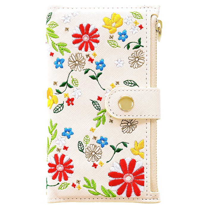 【Leo&Aoi公式ショップ】 iPhone11 iPhone 11 ケース カバー 手帳型 おしゃれ 花刺繍 手帳型ケース アイフォン11 手帳 アイフォン スマホケース