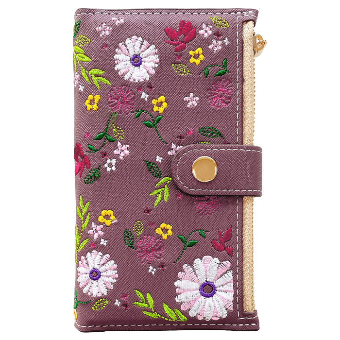 【Leo&Aoi公式ショップ】 XPERIA Ace II SO-41B ケース カバー おしゃれ 花刺繍 手帳型ケース so41b エクスペリア スマホケース