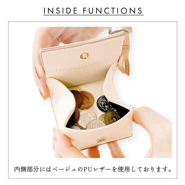 【Leo&Aoi公式ショップ】 ラメフラワー型押し 本革 ボックス型 コインケース 小銭入れ メンズ レディース 革 コンパクト スリム 薄型 ケース 牛革 レザー シンプル ボックス型コインケース 型押し 花柄 ラメ ゴールド シルバー