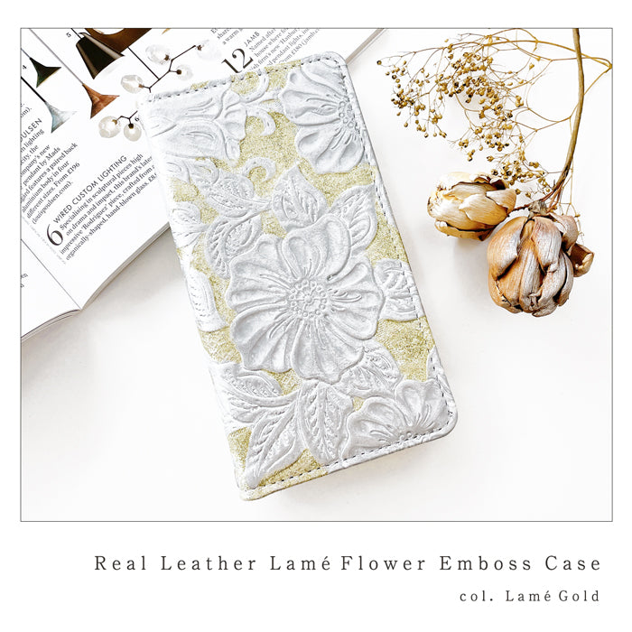 【Leo&Aoi公式ショップ】 XPERIA 10 VI SO-52E ケース SOG14 カバー A402SO XQ-ES44 手帳型 本革 ラメフラワー 型押し 手帳型ケース so52e エクスペリア スマホケース 【安心の返品保証付き】