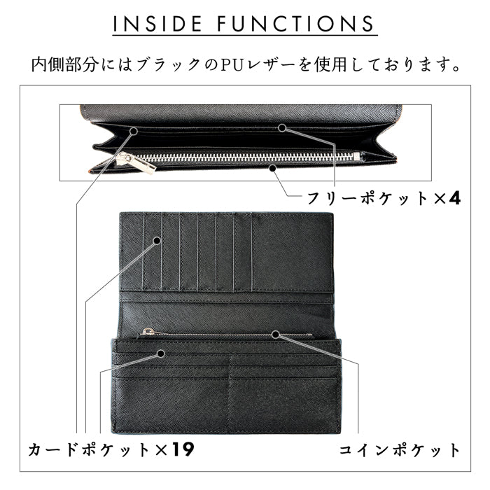 【Leo&Aoi公式ショップ】本革 ロウの極 長財布 二つ折り長財布 メンズ サイフ さいふ ウォレット 革 レザー カード収納 小銭入れ コインケース付き WL-D2-06【安心の返品保証付き】
