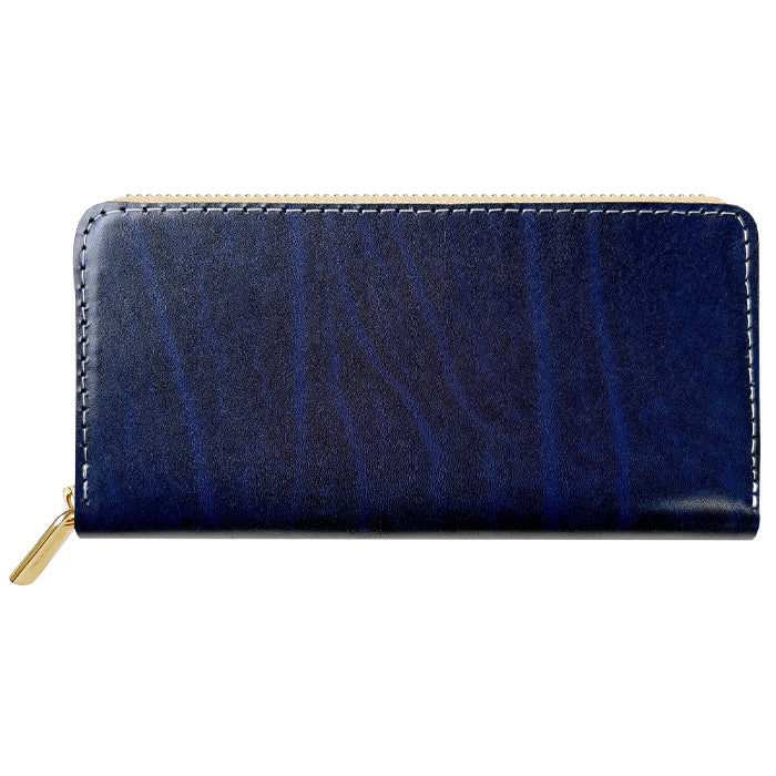 【Leo&Aoi公式ショップ】 ベルギー製 本革 艶やかなルガトショルダー 長財布 本革 財布 ラウンド型ファスナー カード収納 ベルギーレザー 【安心の返品保証付き】