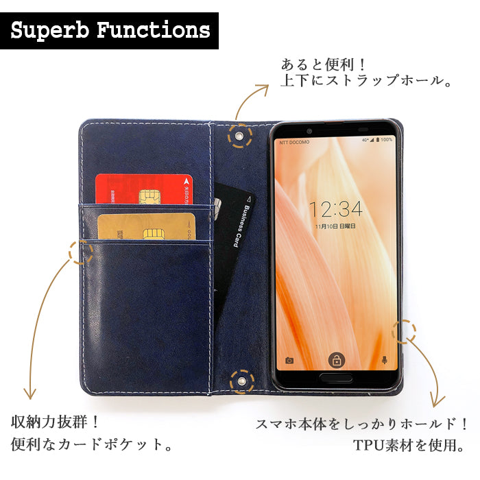【Leo&Aoi公式ショップ】 GALAXY A52 5G SC-53B ケース 手帳型 ちょこっと 財布 カバー 手帳型ケース sc53b galaxyA52 ギャラクシー スマホケース【安心の返品保証付き】